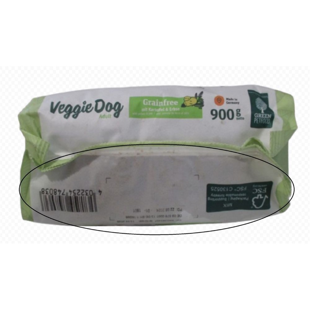 012720_Pa Poškozené GPF 900g VeggieDog Grainfree - Obrázek 1