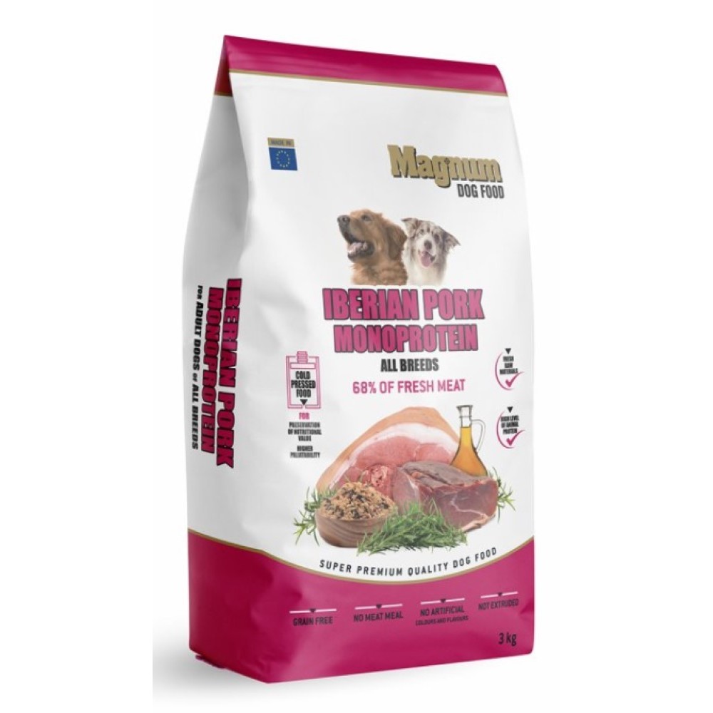 013511 Magnum 3kg Iberian Pork & Monoprotein All Breed dog - Obrázek 1