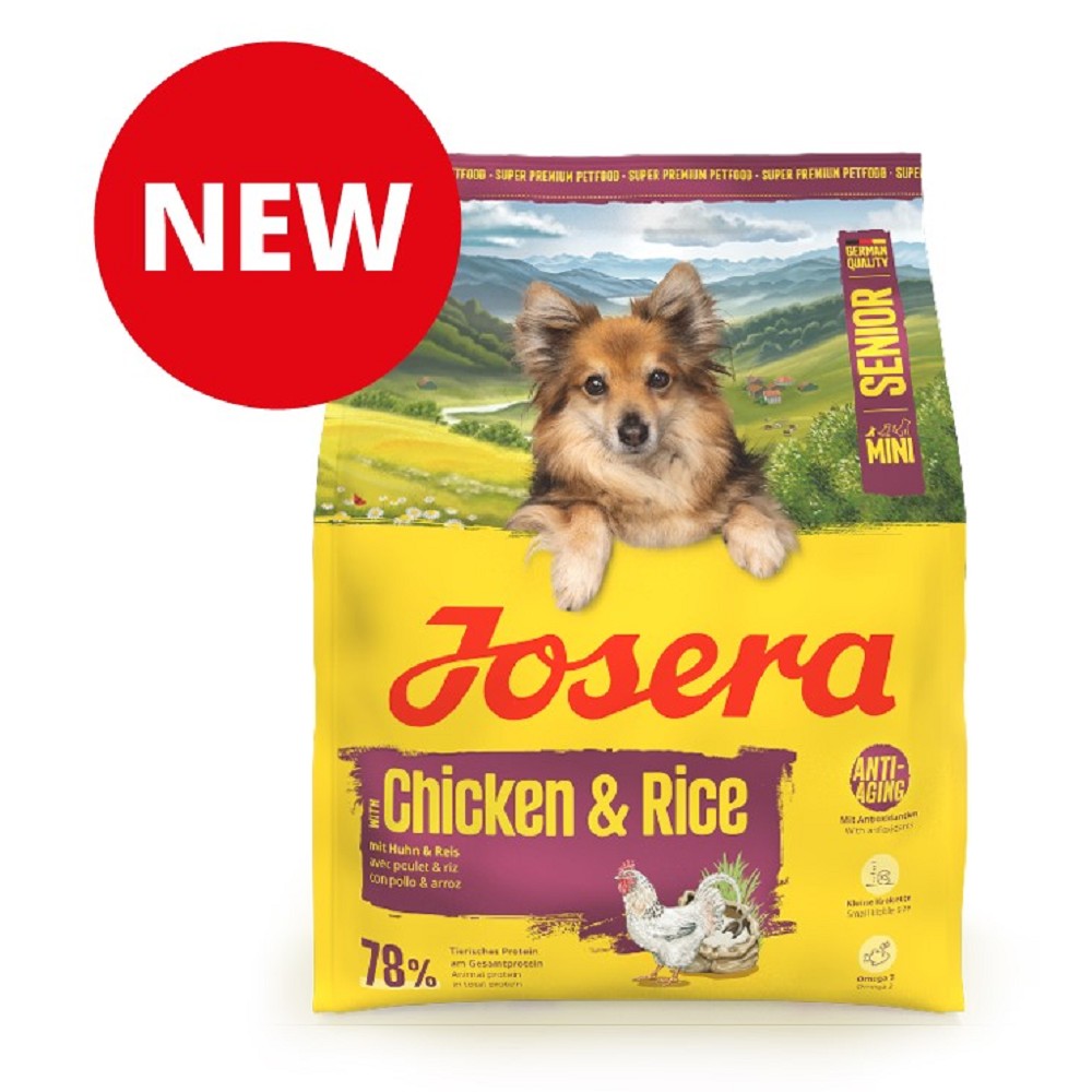 013604_Mini_Senior_Chicken_Rice Josera 3kg Mini Senior with Chicken & Rice dog - Obrázek 1