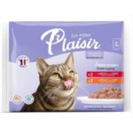 Plaisir 85g x 4ks steriliz. kapsička/2x hovězí+2x kuře cat