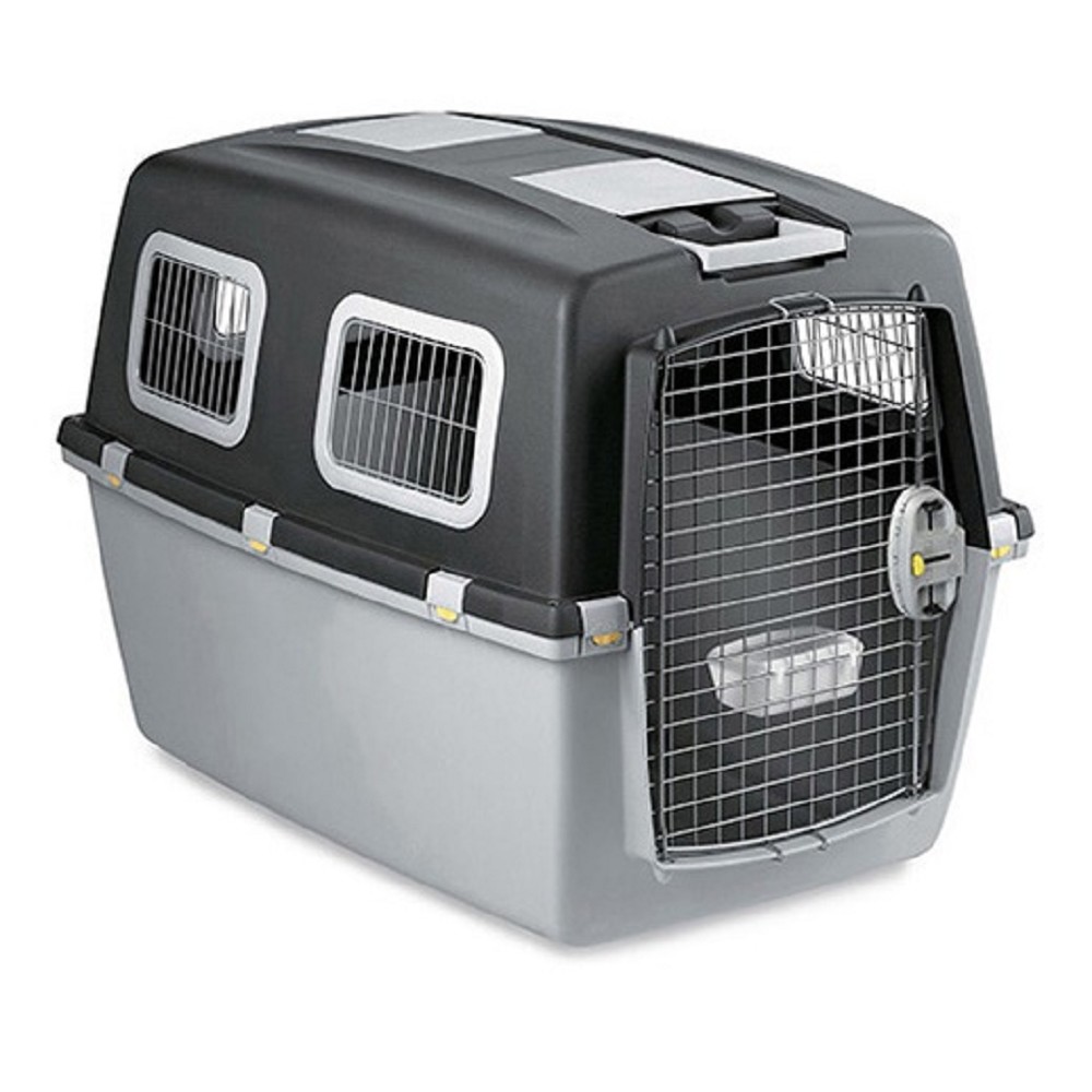 153245 Přepravka - Gulliver Plus č.6 92x64x66 tmavá/světlá + miska na vodu - Obrázek 1