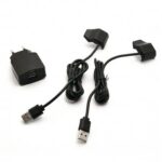 Napájecí adaptér Dogtrace duální s USB kabely a klipsy