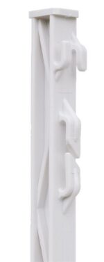 Sloupek plastový pro elektrický ohradník, délka 105 cm, 8 oček, bílý - Obrázek 2