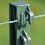 Sloupek plastový pro elektrický ohradník, délka 74 cm, 7 oček, zelený - Obrázek 3