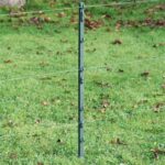 Sloupek plastový pro elektrický ohradník, délka 74 cm, 7 oček, zelený - Obrázek 2
