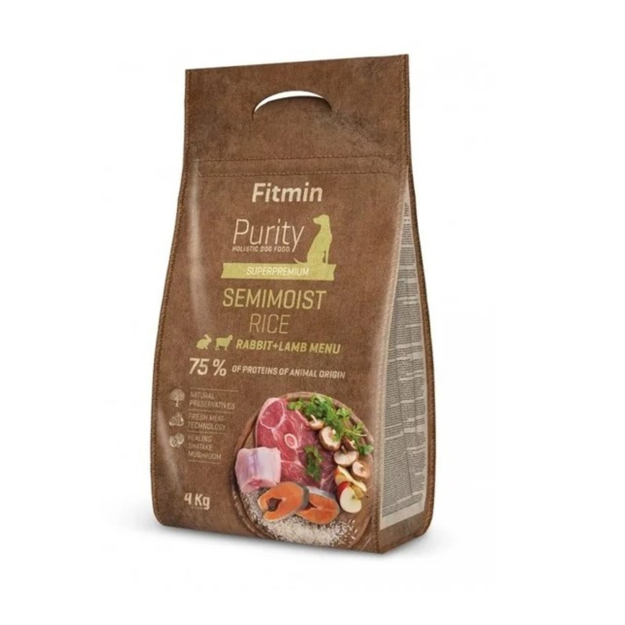 459275 Fitmin Dog Purity Rice Semimoist Rabbit & Lamb 4 kg - Obrázek 1