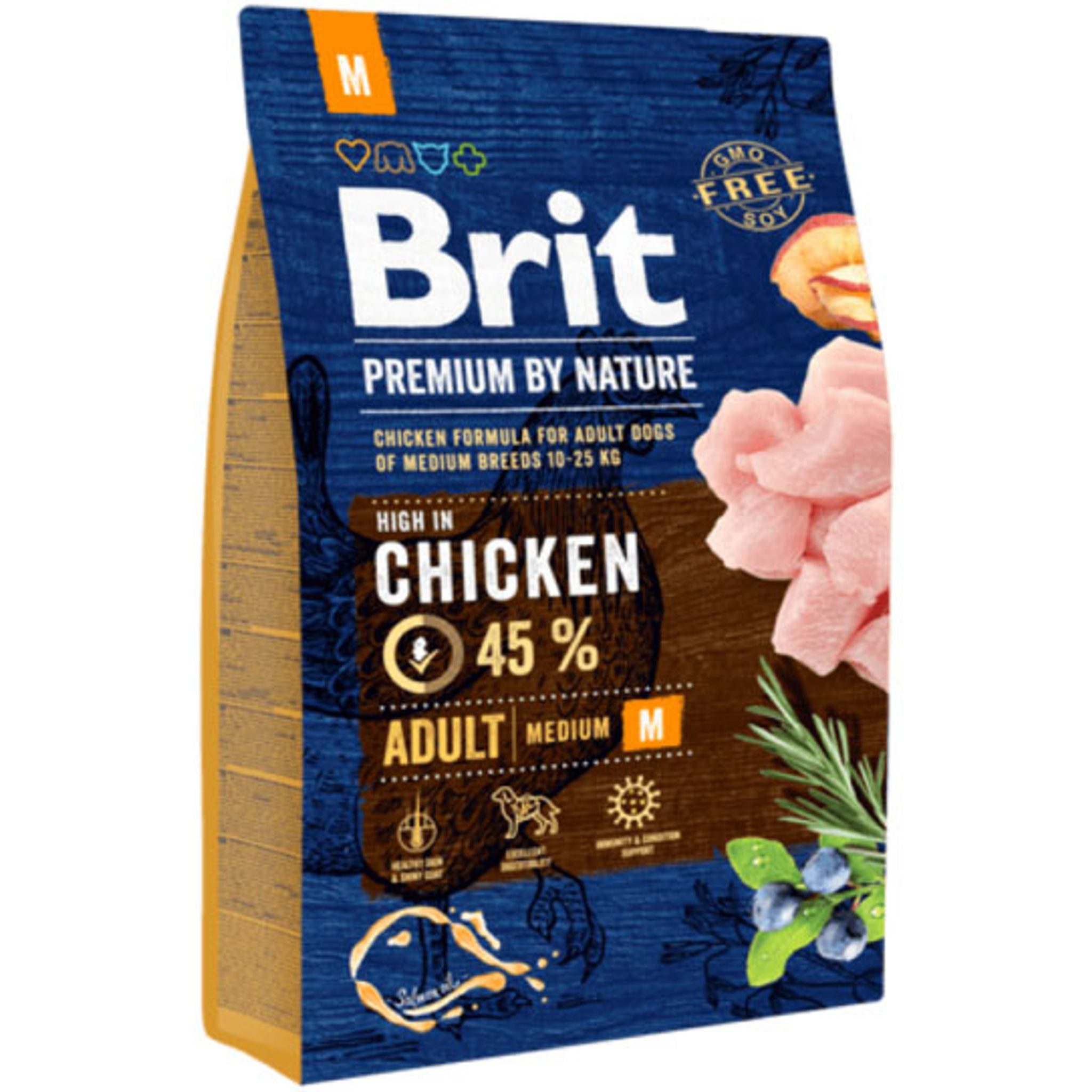 459723 Brit Premium by Nature Adult M 3 kg - Obrázek 1