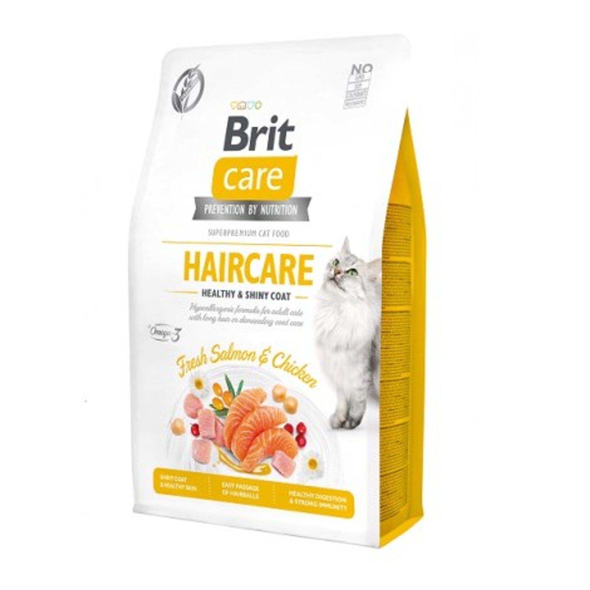 459964 Brit Care Cat Grain-Free Haircare Healthy & Shiny Coat 2 kg - Obrázek 1