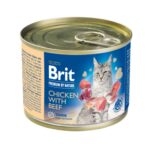 Brit Premium Cat by Nature konzerva Chicken & Beef 200 g