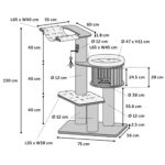 Flamingo Škrabací strom Raisa 2 Brown & Grey - Obrázek 4
