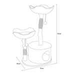 Flamingo škrabací strom Hector Beige - Obrázek 3